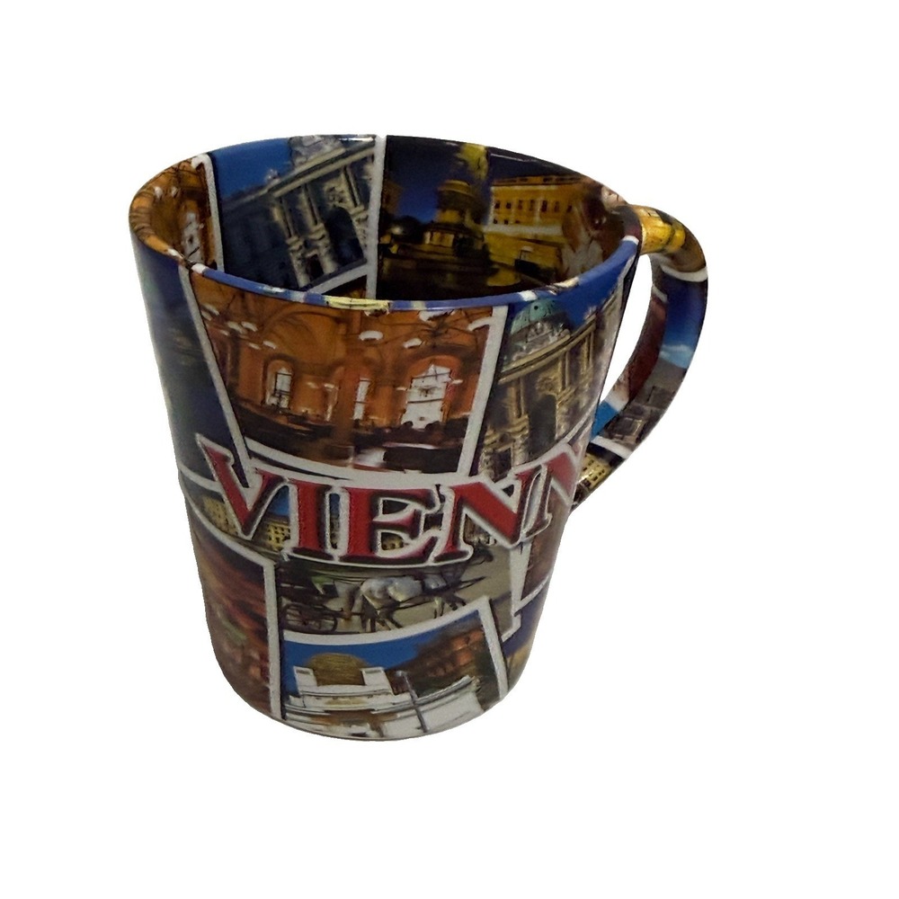 Vienna Austria Photo Collage Latte Coffee Mug Travel Souvenir Ceramic Cup EU